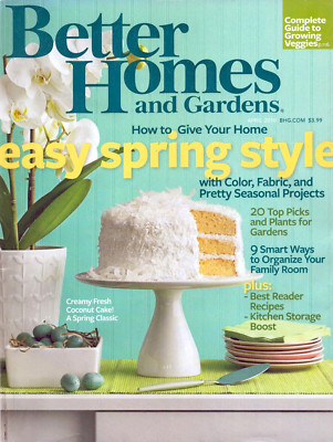 Better Homes & Gardens Magazine April 2010 Flip Issue Pet Tails Allison Sweeney-image