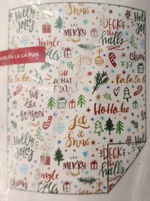 NEW / SEALED  Christmas Fa La La Fun Fleece Throw 50