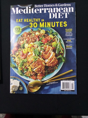 Mediterranean Diet: Better Homes And Gardens Magazine 2025 ~ 103 Recipes -image