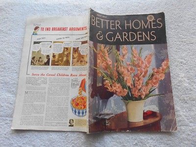 BETTER HOMES & GARDENS Magazine-JULY,1937--CAR ADS-image