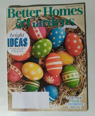 Better Homes and Gardens Magazine- April 2022- BRIGHT IDEAS- -image