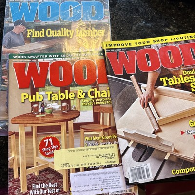 Wood Magazine Better Homes And Gardens Lot Of Five Issues-image