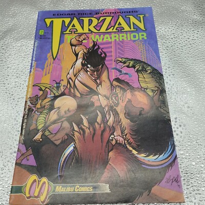 Edgar Rice Burroughs Tarzan Warrior Malibu Comics 2 Of 5 Sign In Bot Rght Corner-image
