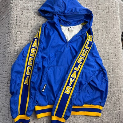 Vintage In Play Waseca Bluejays Pullover Jacket Men's Large Royal Blue USA Made-image
