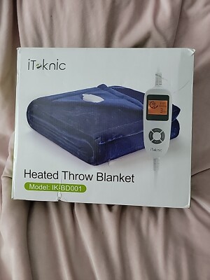iTeknic Electrical Heated Throw Bkanket-image