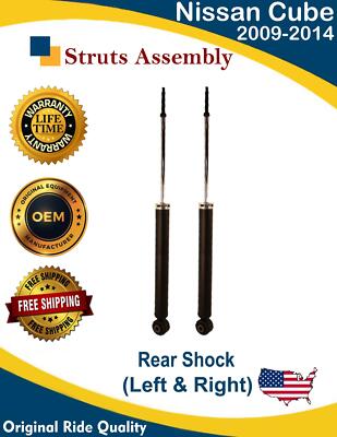 Premium Quality OE Rear Shocks for 2009-2014 Nissan Cube 1.8L Lifetime Warranty-image