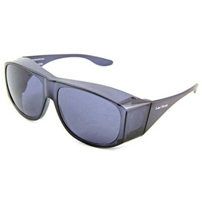 Solar Shield Fits-Over SS Polycarbonate II Smoke Sunglasses-image