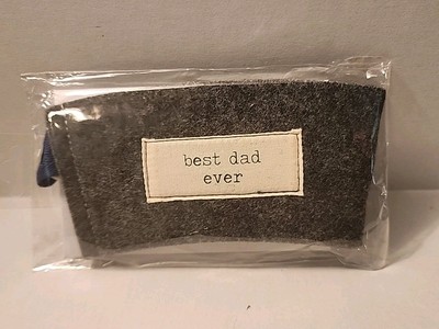 Demdaco Reusable Coffee Cozy & Gift Card Holder.  Best Dad Ever. New -image
