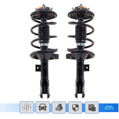Pair Complete Front Shock Struts & Spring For 2008-2011 Mitsubishi Lancer DE ES-image