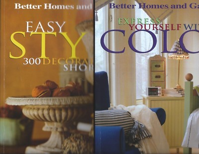 Lot 2 Better Homes and Gardens BH&G Books: Easy Style Express Color Decorating -image