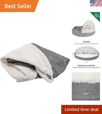 Cozy Snuggery Replacement Dog Bed Cover - Machine Washable, 44