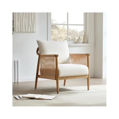 Engineered Wood Accent Chair, Durable Kiln,Dried Frame for Lasting Comfort-image