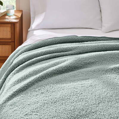 Better Homes & Gardens Cozy Knit Blanket, Green, King-image
