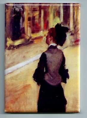 EDGAR DEGAS *2X3 FRIDGE MAGNET*  A VISIT TO THE MUSEUM PAINTING ARTWORK ARTIST-image