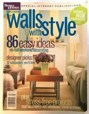 Better Homes and Gardens 2003 Magazine Wall Paint Art Trick Makeover Color Block-image