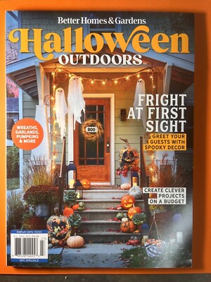 Better Homes & Gardens HALLOWEEN Outdoors Magazine Projects Decor Fall Holiday-image