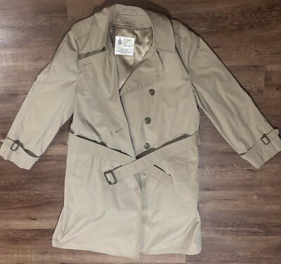 Vintage London Fog Maincoats Zip Out Lining Trench Coat 42 Reg-image