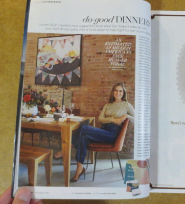 Better Homes & Gardens Magazine - Lauren Bush - Damaged - Tear on 5 pages-image