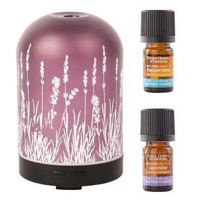 Better Homes & Gardens 3 Piece Diffuser Set, Lavender Fields, 100 mL-image