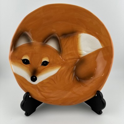 Better Homes & Gardens Heritage Collection Ceramic Orange Fox Plate 8