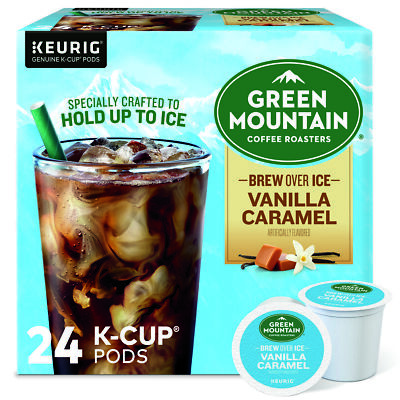 Green Mountain Coffee Roasters Brew Over Ice Vanilla Caramel, K-Cups, 24 Count-image