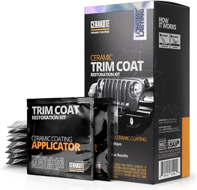 CERAKOTE® Ceramic Trim Coat Kit, Quick Plastic Trim Restorer, Last Over 200 Wash-image