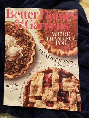 Better Homes and Gardens Magazine Nov 2017 ~ We're Thankful For Traditions-image