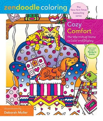 Zendoodle Coloring: Cozy Comfort: The Warmth of Home to Color and Display by Deb-image