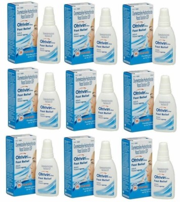 9 x Otrivin Adult Nasal Spray Drops 10ml Relief from Blocked Nose - 10 ML-image