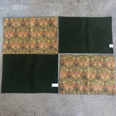 Set 4 Pier One Imports Placemats India Medallion Pattern Boho Floral 13x19-image