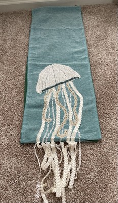 Pier 1 Imports Jellyfish Table Runner Beach Decor 13in X 72in Nautical -image