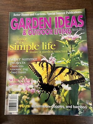 Better Homes and Gardens GARDEN Ideas & Outdoor Living Magazine Summer, 1998-image