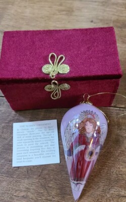 Vintage Li Bien Angel Christmas Ornament Pier 1 Imports In Box With Card -image