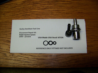 Harley Davidson fuel line quick disconnect repair kit VITON USA  Over 1000 Sold!-image