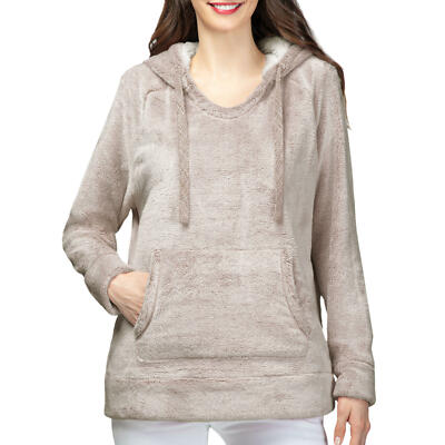 Member's Mark Cozy Plush Hoodie Women's Sz M or L Select Color/Size NWT SOFT!-image