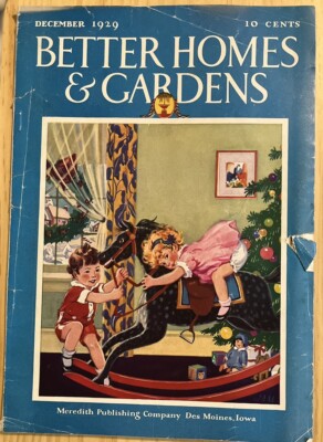 Vintage Better Homes & Gardens Magazine December 1929-image