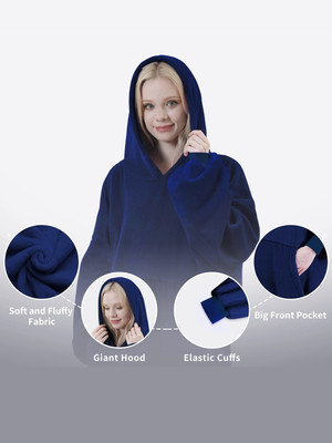 oversized blanket, sports shirt, super soft, warm and comfortable wearable blank-image