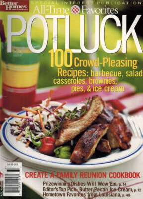 ALL-TIME FAVORITES POTLUCK Better Homes & Gardens MAGAZINE AUGUST 2003-image