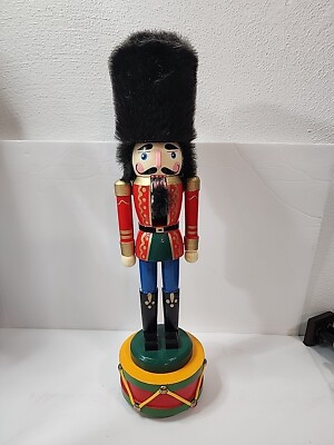 Vintage Terry's Village 14” Musical Wind Up Nutcracker Christmas Decor RARE...-image
