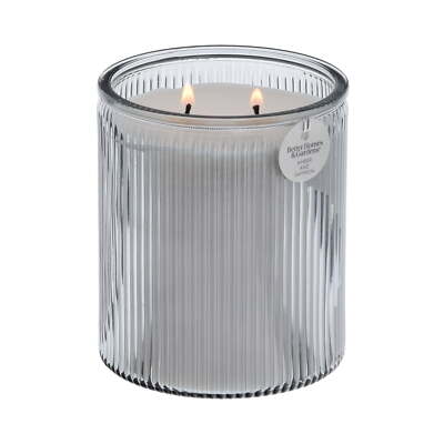 Better Homes & Gardens Amber and Saffron Scented 2-Wick 17.1oz Ribbed Jar Candle-image