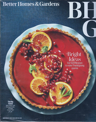 Better Homes & Gardens November 2022 Bright Ideas Thanksgiving Recipes NIP!-image