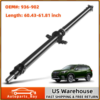 Fits 09-12 Subaru Forester 2.5L Auto Trans Complete Rear Driveshaft Prop Shaft-image