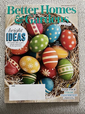 Better Homes and Gardens Magazine- April 2022- BRIGHT IDEAS- NEW-image