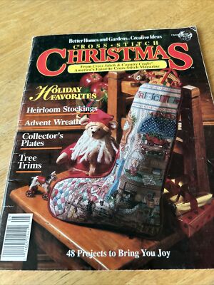 Better Homes And Gardens Creative Ideas Cross Stitch Christmas 1990-image