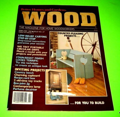 Wood Better Homes & Gardens magazine  #27 February 1989 Country Projects-image