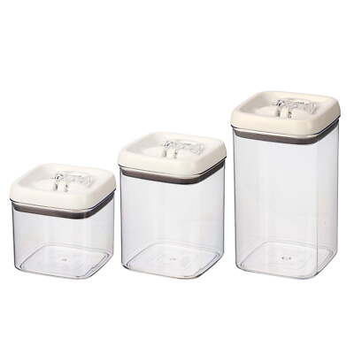 Better Homes & Gardens Canister Pack of 3, Flip-Tite Food Storage Container Set-image