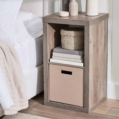 Better Homes & Gardens 2-Cube Storage Organizer, Rustic Gray-image
