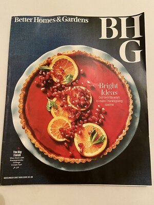 Better Homes & Gardens Magazine November, 2022 Back Issue-image