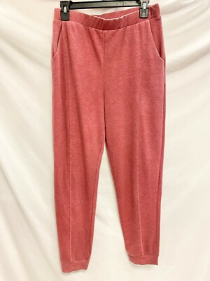 WHITE WILLOW Burgundy Cozy Super Soft Jogger Pants w/ Pockets LARGE Nordstrom-image