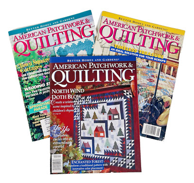 Better Homes & Gardens Quilting Magazines, Lot of  3, Vtg 1994-96, Holiday Issue-image